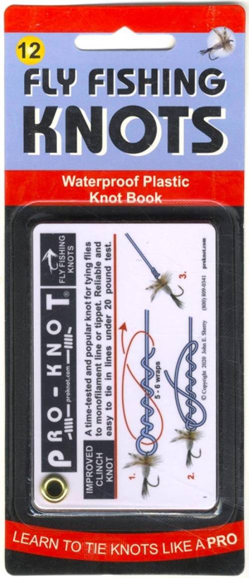  Pro-Knot Fly Fishing Knot Cards - Waterproof Knot