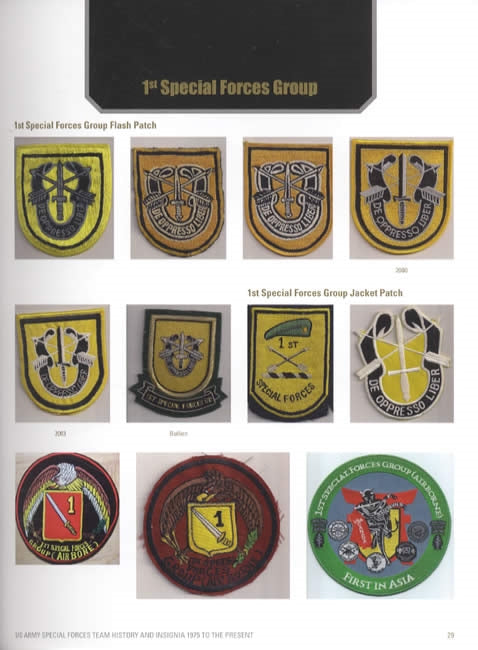 US Army Special Forces: Team History and Insignia 1975 to the Present by Gary Perkowski