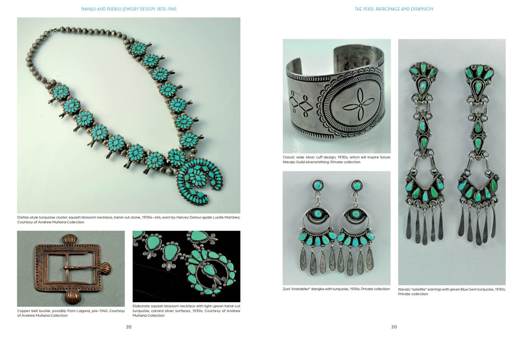 Navajo and Pueblo Jewelry Design: 1870-1945 by Paula Baxter