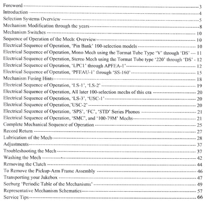 Ron Rich's Seeburg Mechanism Guide (Jukebox Repair), 5th Edition