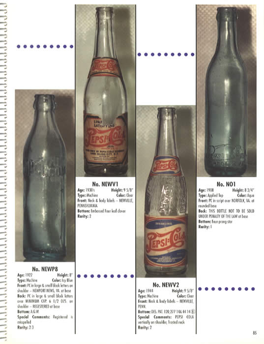 Pepsi Cola Bottles Collector's Guide 3 Book Set by James Ayers