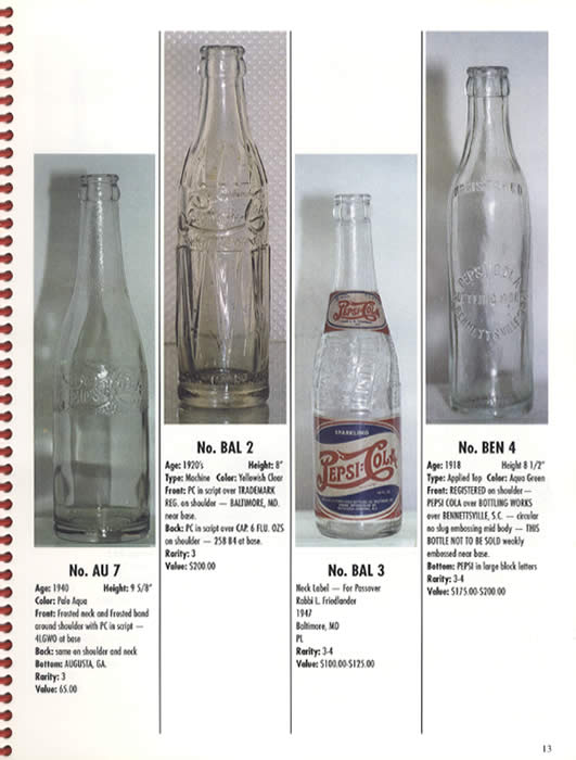 Pepsi Cola Bottles Collector's Guide 3 Book Set by James Ayers